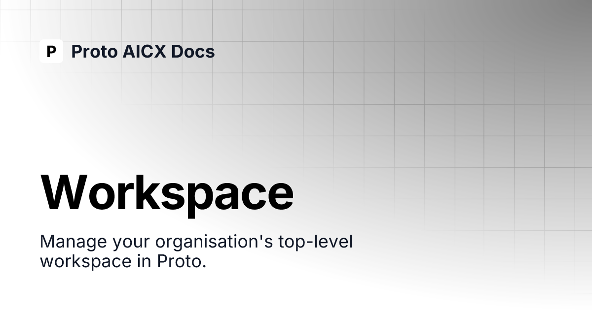 Workspace proto aicx docs