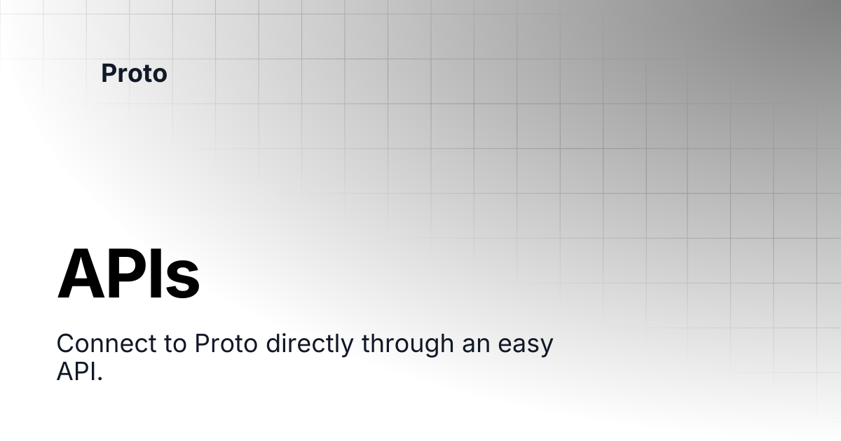 APIs | Proto