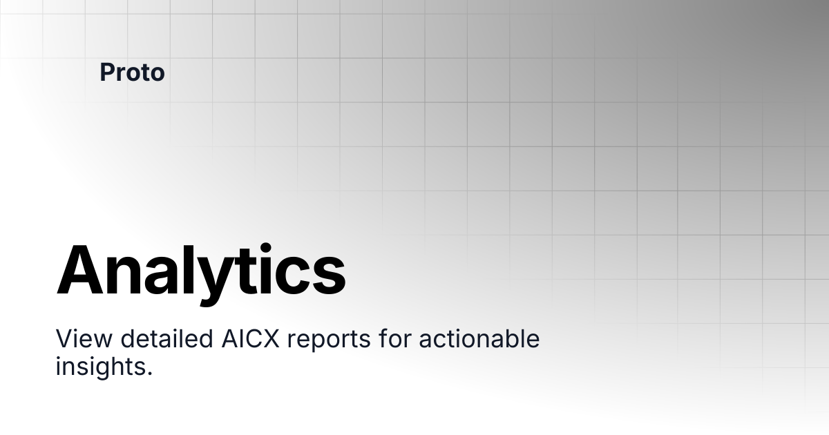 Analytics | Proto